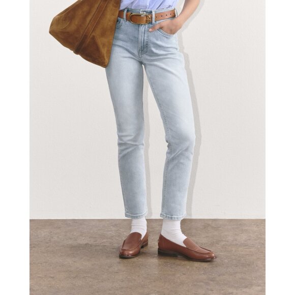 Everlane Women Jeans The Cheeky Bootcut Crop Size 25 Stretch Blue High Rise - Picture 1 of 14